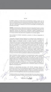 Acta del acuerdo suscrito entre APROSER y los sindicatos (1)
