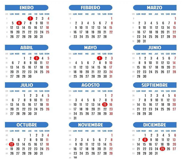 Calendario laboral Madrid 2015